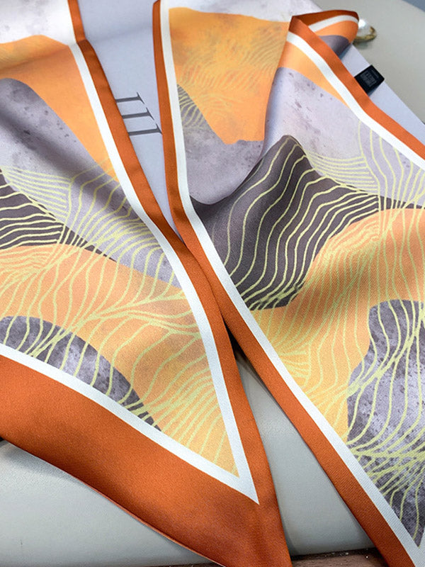 Original Oil Painting Printed Silk Scarf
