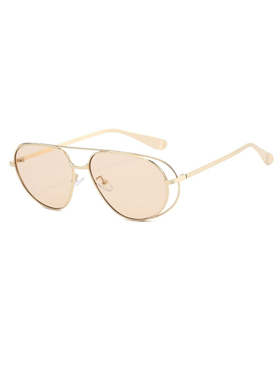 Ada Metal Aviator Sunglasses