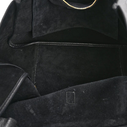 Grained Deerskin Bea Tote Black