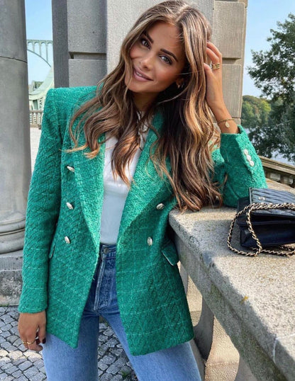 Noella Color Tweed Blazer