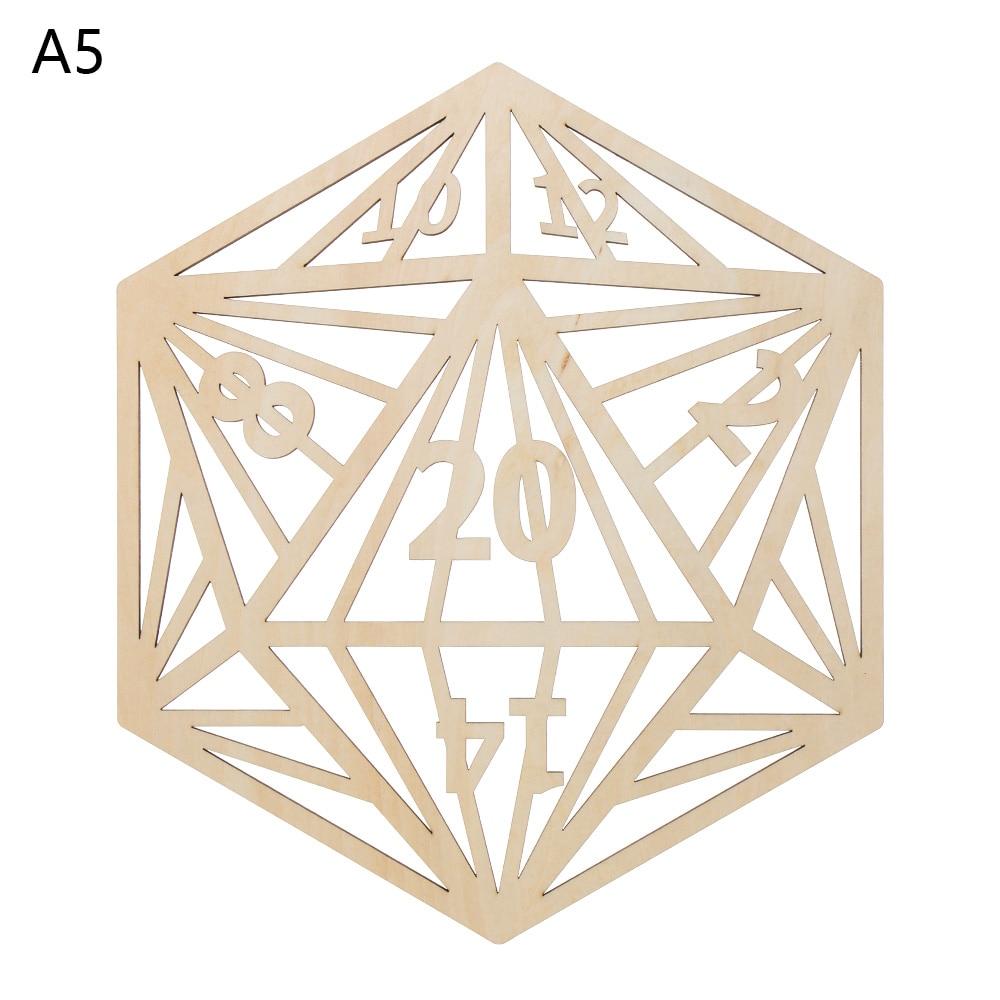 1Pc Flower Of Life Shape Wooden Wall Sign Laser Cut Non-Slip Coaster Set Wood Placemats Table Mat Round Cup Pad Art Home Decor