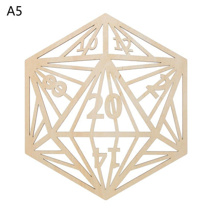 1Pc Flower Of Life Shape Wooden Wall Sign Laser Cut Non-Slip Coaster Set Wood Placemats Table Mat Round Cup Pad Art Home Decor