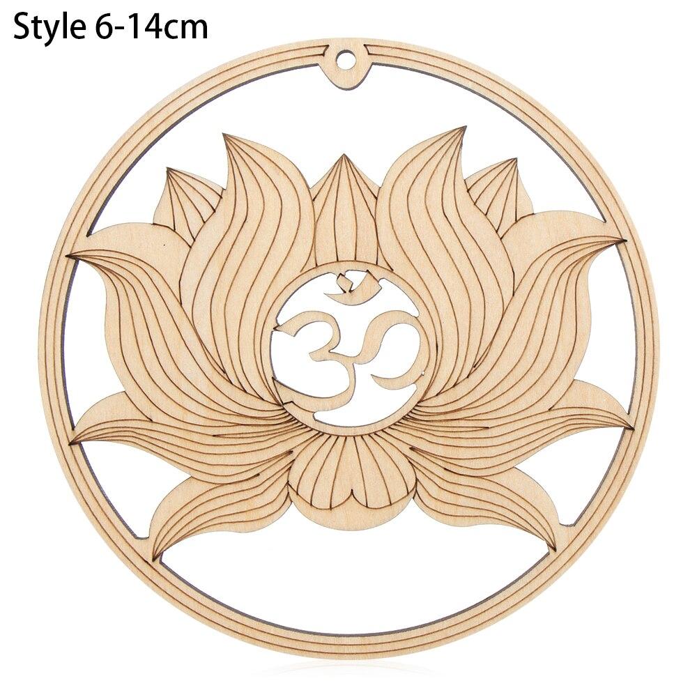 1Pc Flower Of Life Shape Wooden Wall Sign Laser Cut Non-Slip Coaster Set Wood Placemats Table Mat Round Cup Pad Art Home Decor