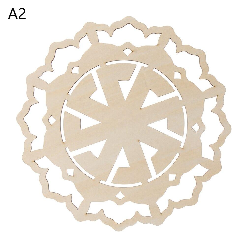 1Pc Flower Of Life Shape Wooden Wall Sign Laser Cut Non-Slip Coaster Set Wood Placemats Table Mat Round Cup Pad Art Home Decor