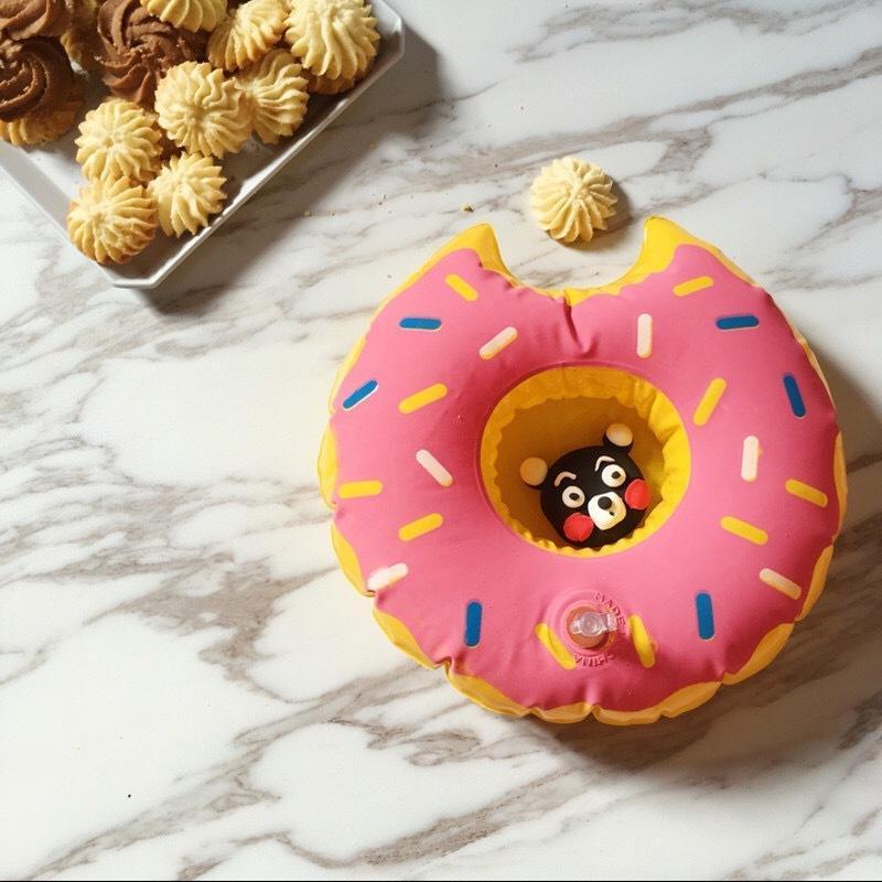 Donuts Inflatable Floating Drink Holder Swimming Toy