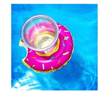 Donuts Inflatable Floating Drink Holder Swimming Toy