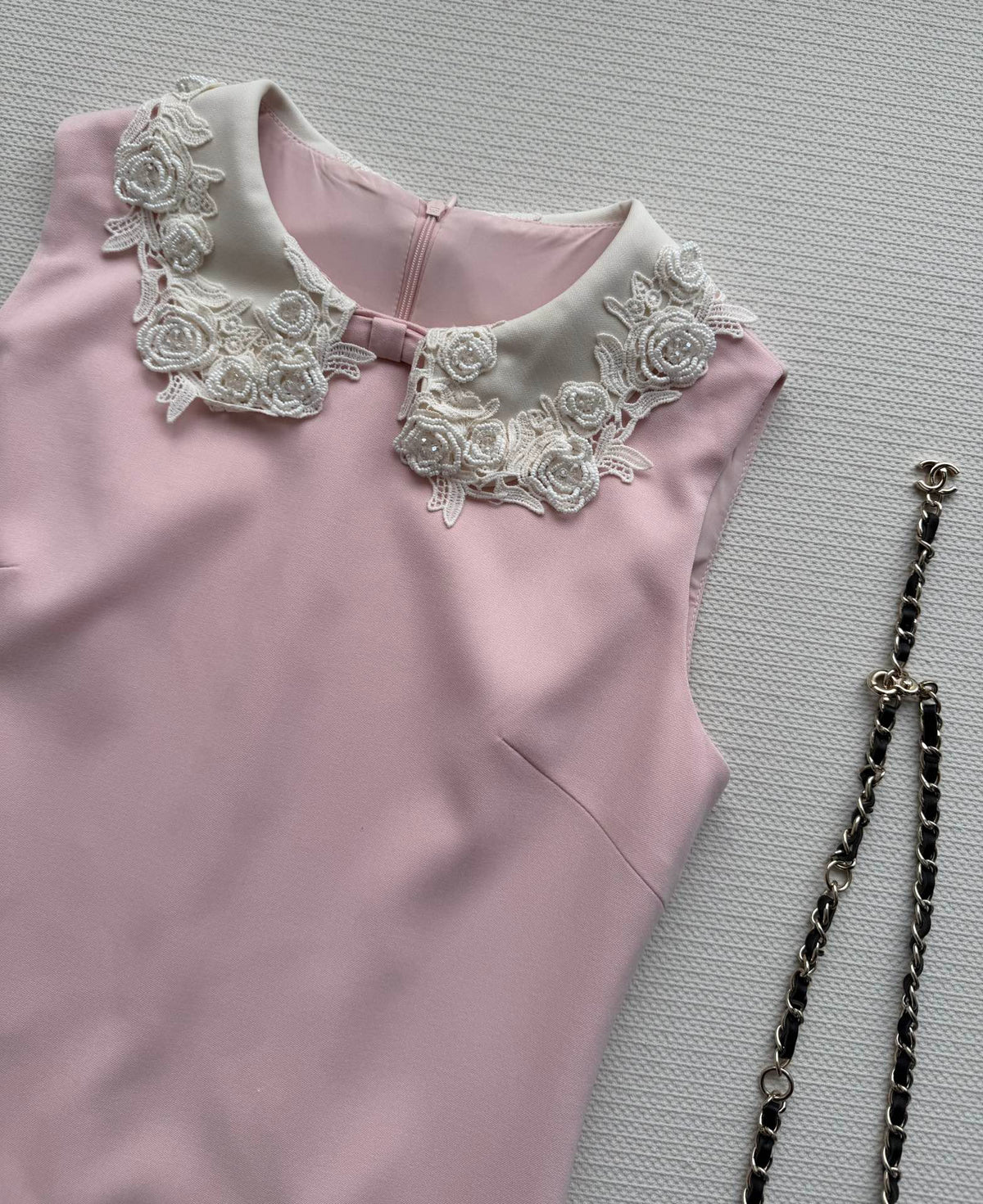 CC 26SS Sleeveless Dress Light Pink Polyester 352965