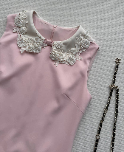 CC 26SS Sleeveless Dress Light Pink Polyester 352965