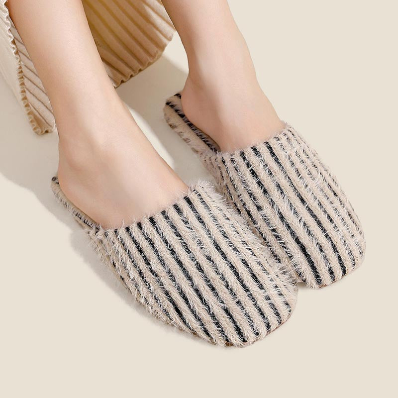 Fuzzy Plush Warm No-Slip Home Slippers
