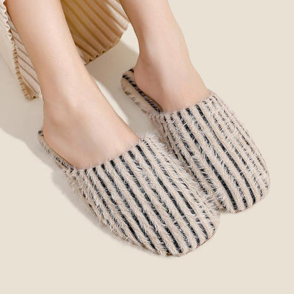 Fuzzy Plush Warm No-Slip Home Slippers