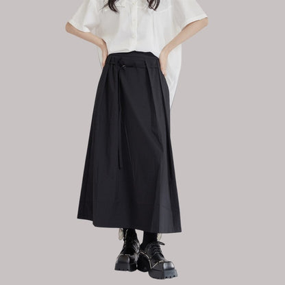 High-Waisted Midi Skirt