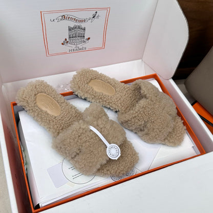 HM Oran Sandal Beige Wool 598202