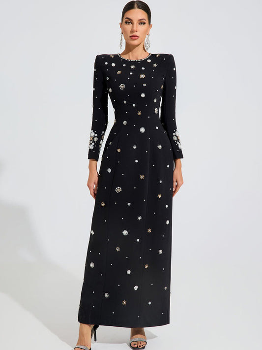 Ellie Celestial Embellished Maxi Dress