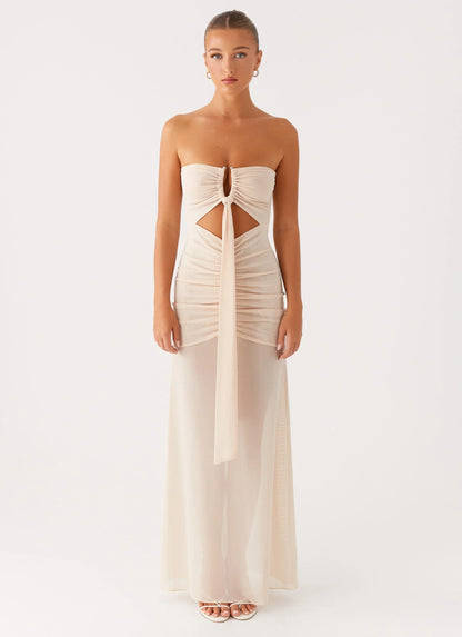 Lovie Maxi Dress - Beige