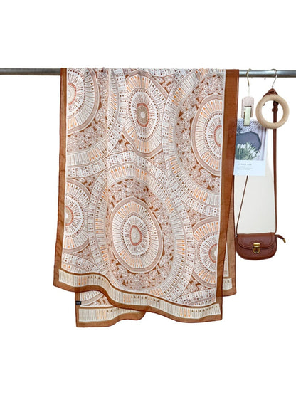 Scarvii - Geometric Print Scarf Shawl for Women