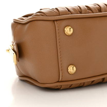Nappa Matelasse Regular Arcadie Top Handle Bag Caramel