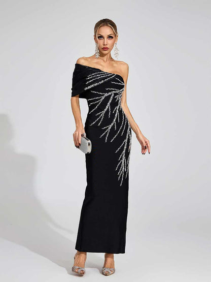 Aida Diamond Bandage Maxi Dress