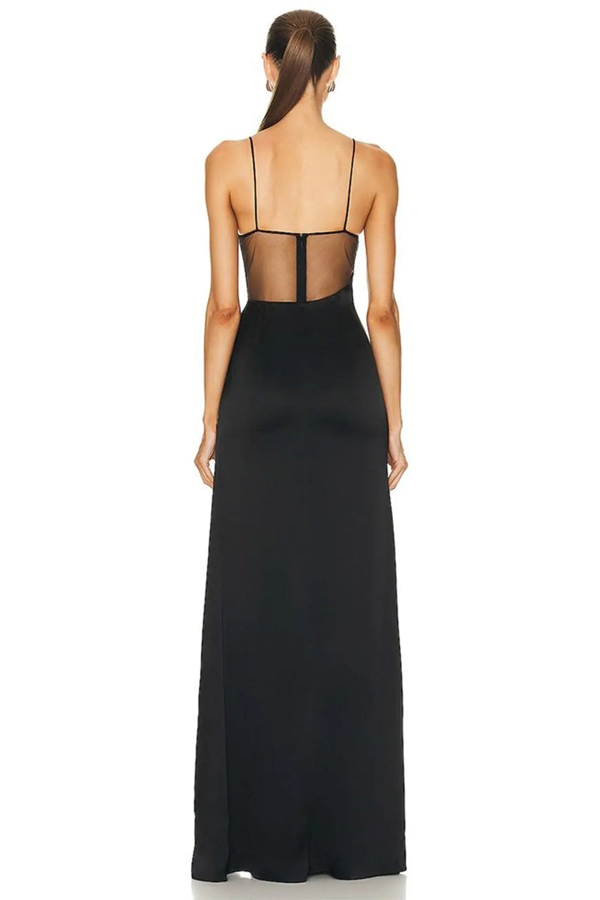 Melinda Sexy Mesh Maxi Dress