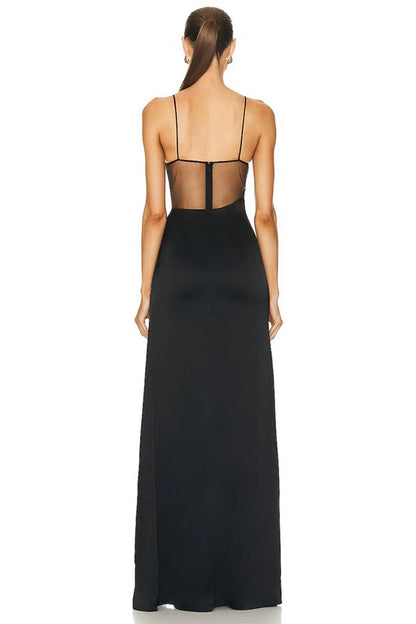 Melinda Sexy Mesh Maxi Dress