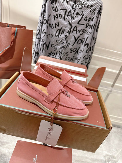 LP Summer Charms Walk Loafers Pink Suede 565847