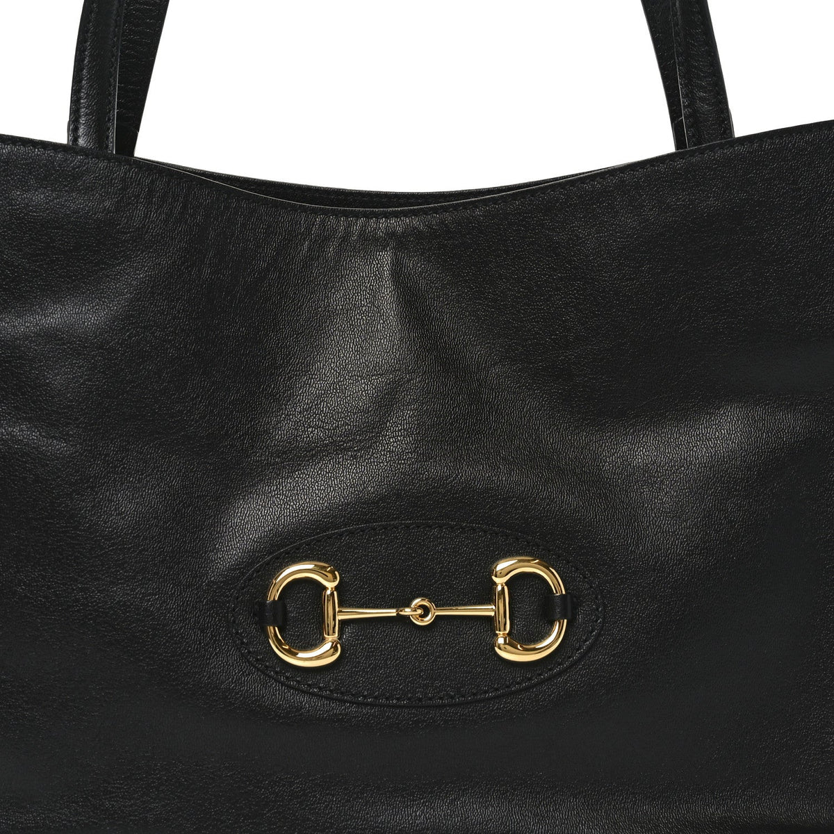 New Sakai Calfskin Lux Horsebit 1955 Tote Bag Black