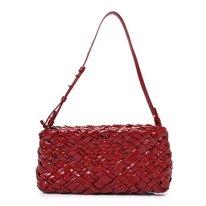 Calfskin Intrecciato Kalimero Cha-Cha Clutch Red