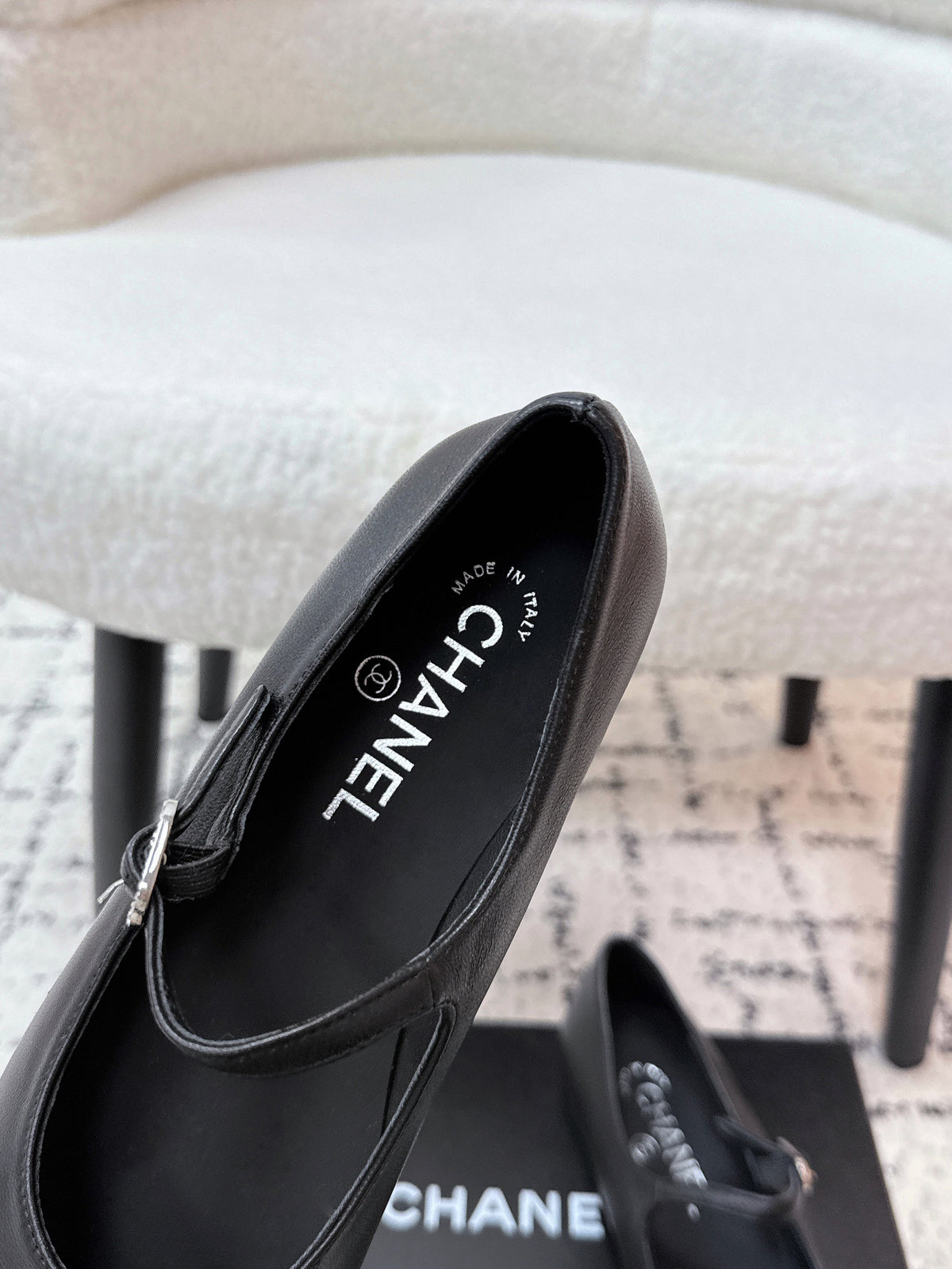 CC 25B MaryJane Shoes Black Sheepskin