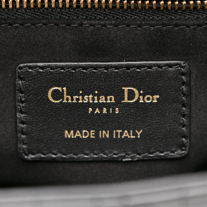 Lambskin Cannage Medium Lady Dior Black