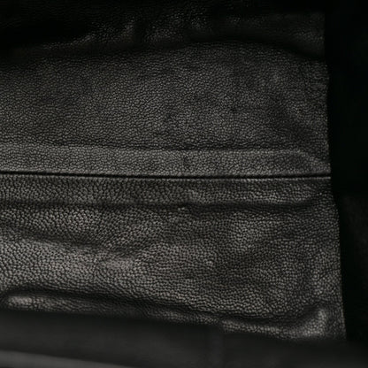 Denim Matelasse Biker Tote Avio