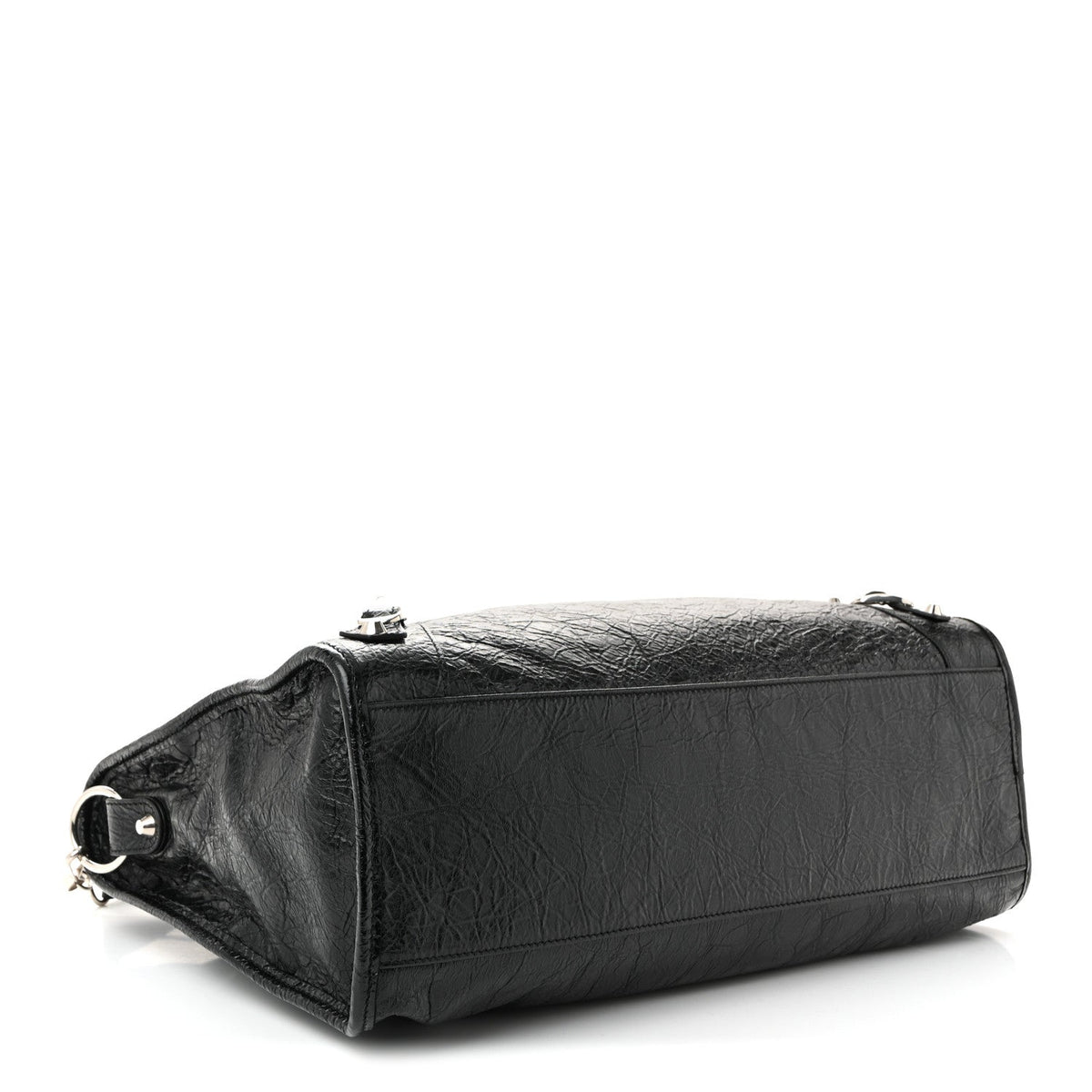 Agneau Classic Silver Hardware City Black
