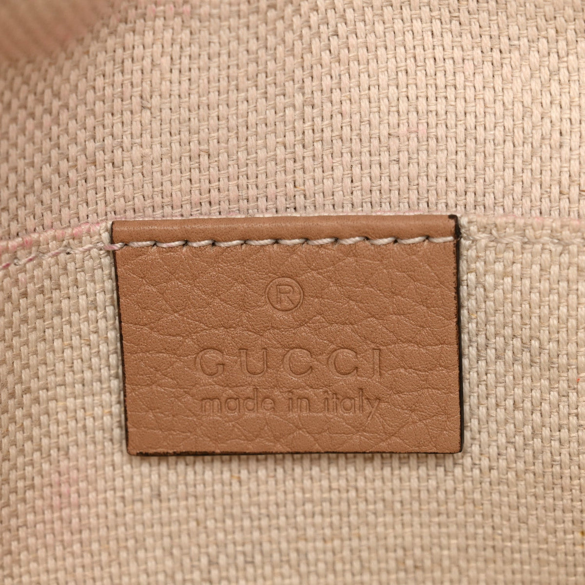 Pebbled Calfskin Small Soho Disco Bag Camelia