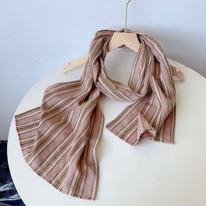 Scarvii - Vintage Plaid Striped Scarf