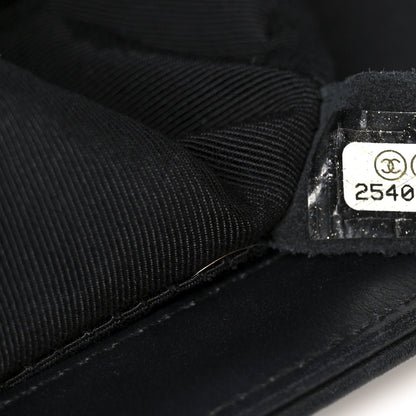 Calfskin Quilted Medium Boy Flap So Black