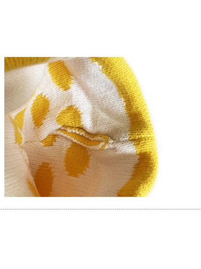 Haila - Polka Dots Cat-Ear Knitted Beanie