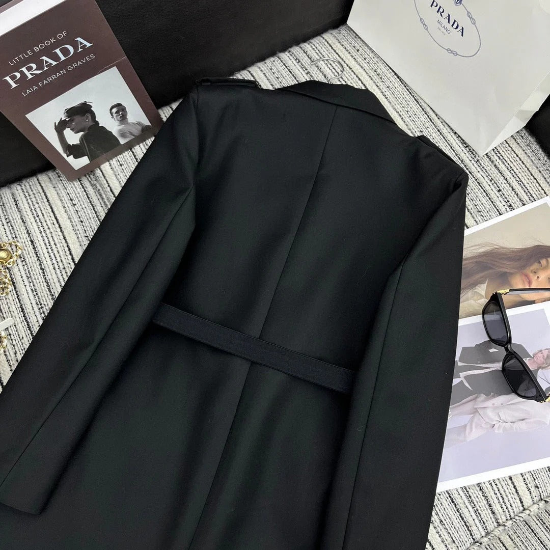 PRADA 25S LONGLINE BLAZER 348