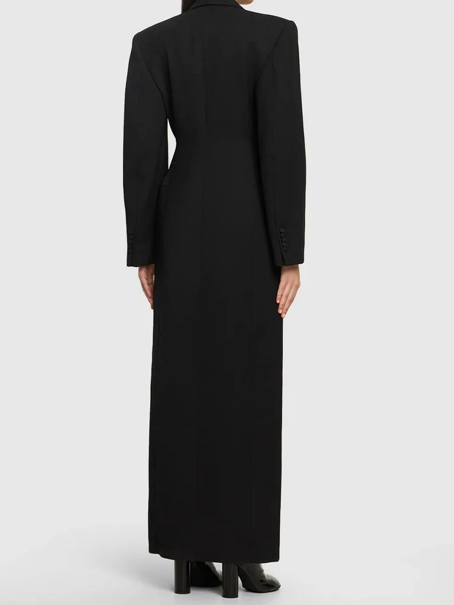 Olive Coat In Black
