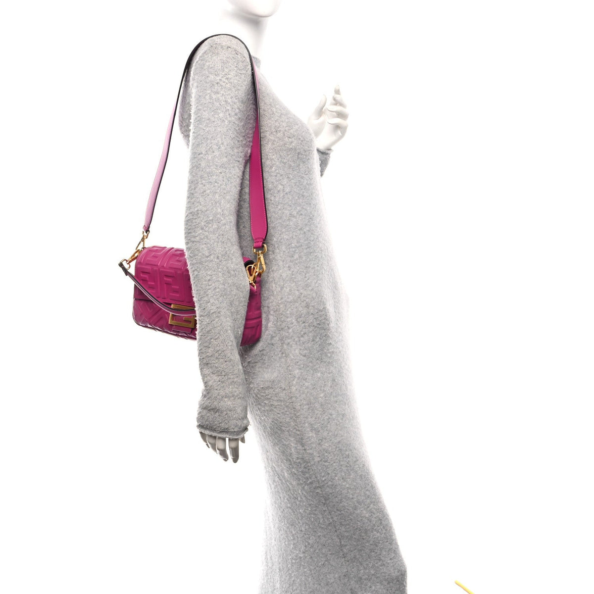 Nappa FF 1974 Embossed Baguette Ciclamino Pilar