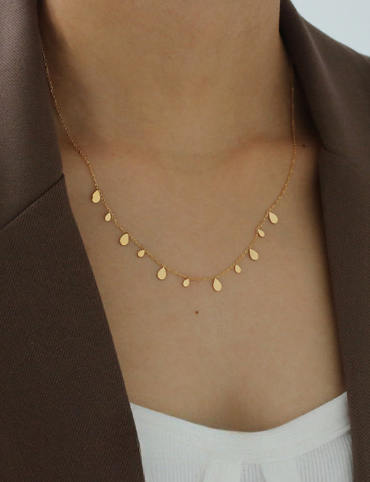 Simple Tassel Drops Necklace