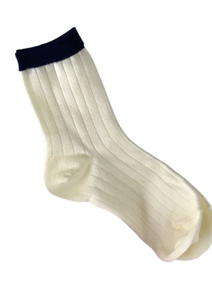 Rufia - Macaron-Colored Mid-Calf Socks - Sweet &amp; Simple