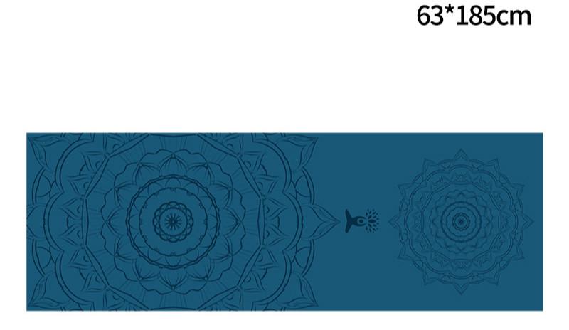 Portable Printed Yoga Towel Non-Slip Design Supports Custom Pattern Design Digital Printed Yoga Towel Yoga Mat 12