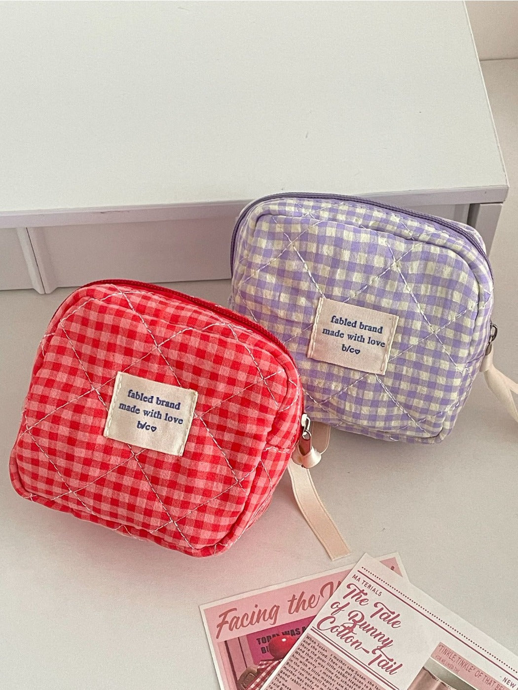 Cosbai - Plaid Student Coin Storage Pouch