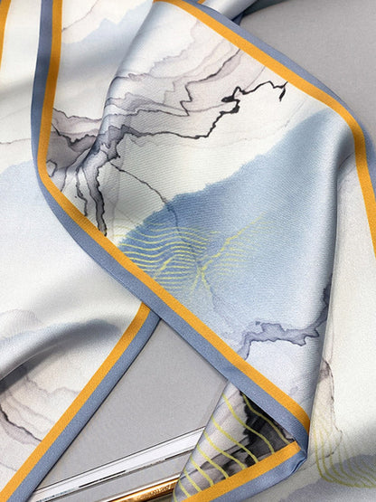 Original Oil Painting Printed Silk Scarf