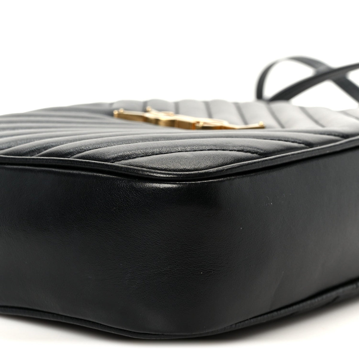Calfskin Matelasse Monogram Lou Camera Bag Black