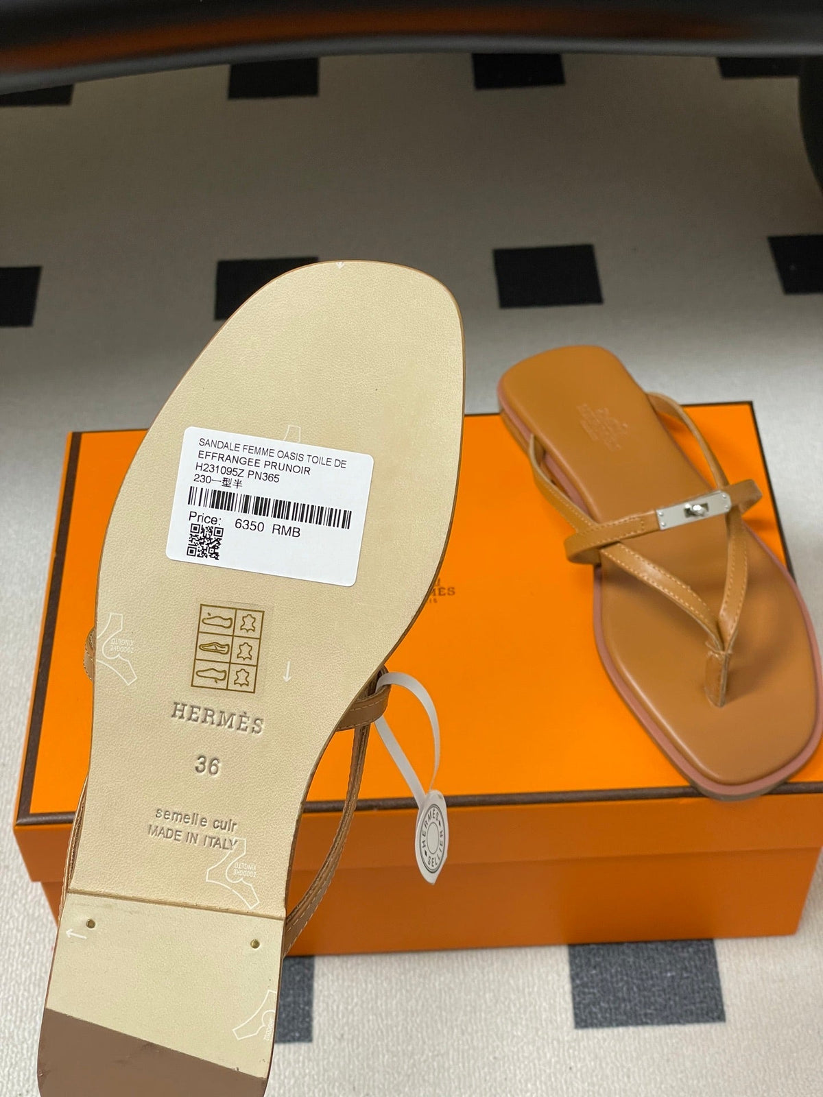 HM Miss Sandal Brown in Calfskin 593823
