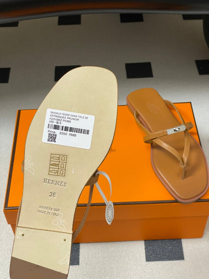 HM Miss Sandal Brown in Calfskin 593823