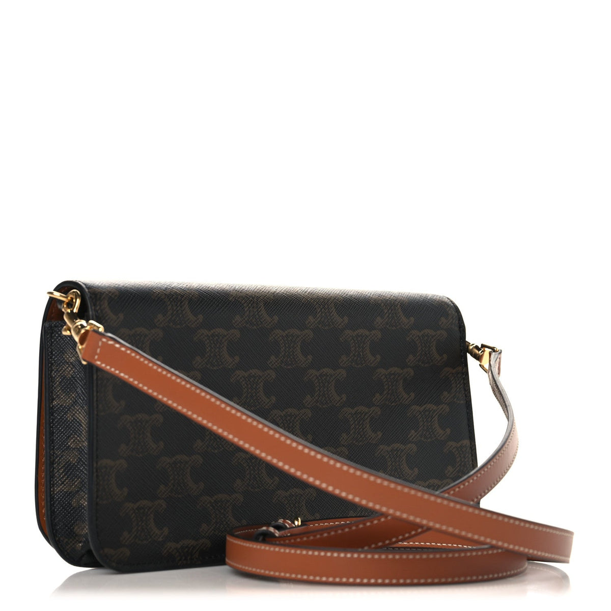Triomphe Canvas Multipochette Tan