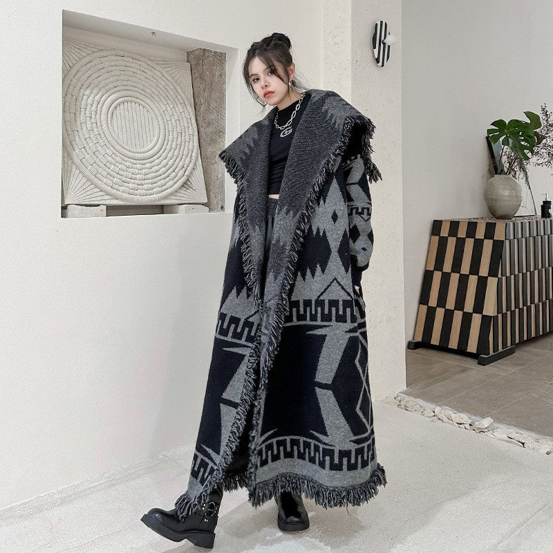 Loose Knitted Cardigan Coat