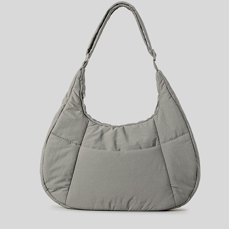 Casual Puffer Crescent Shoulder Crossbody Bag