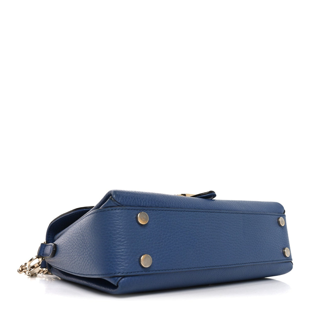 Dollar Calfskin Interlocking G Top Handle Shoulder Bag Caspian