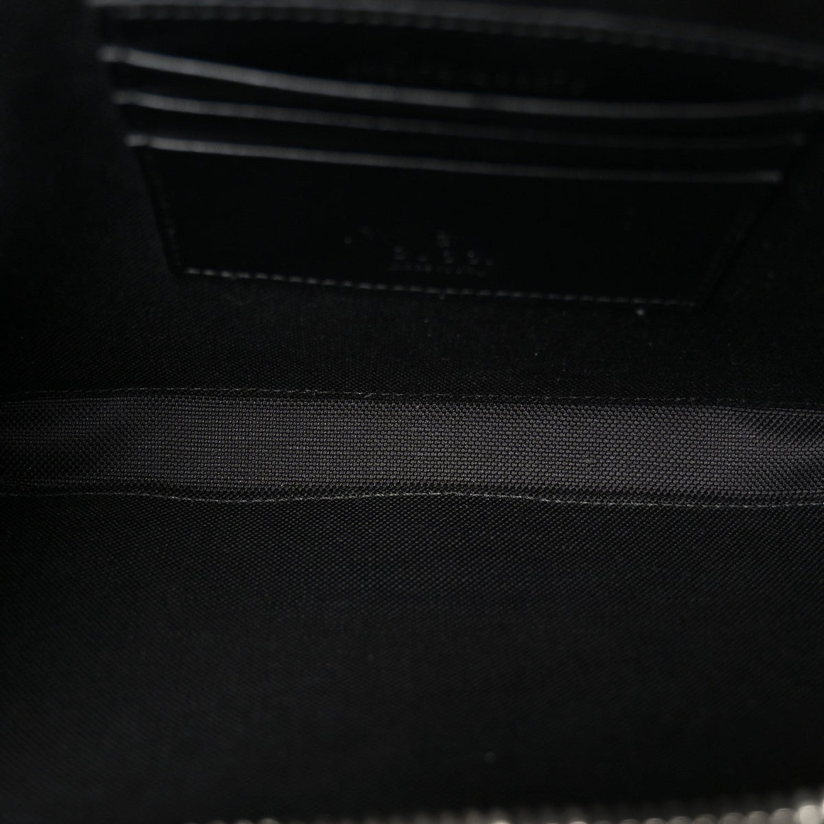 GG Supreme Monogram Calfskin Web Medium Messenger Bag Black Grey